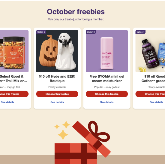 Target Circle 360 Freebies